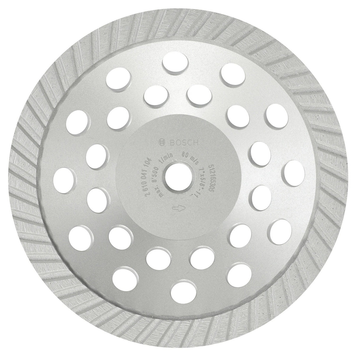Bosch DTS0701 7" Turbo Rim Diamond Cup Wheel for Smooth Concrete Grinding