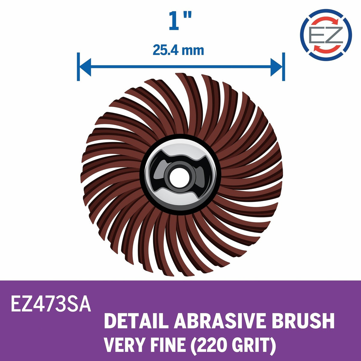 Bosch EZ473SA 1" EZ Lock Detail Abrasive Brush Very Fine 220 Grit - 2