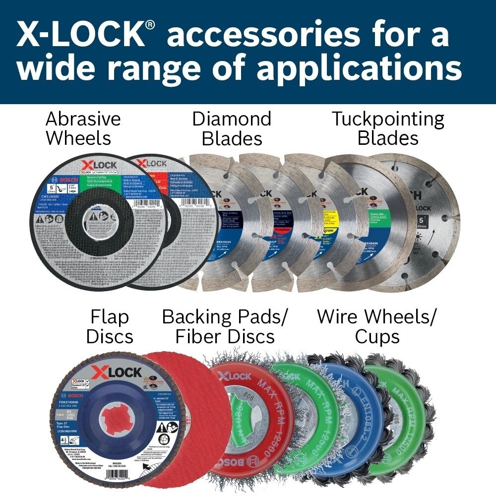 Bosch FBX680 6" 80 Grit X-LOCK Zirconia Abrasive Fiber Discs for Metal Finishing (25 Pack) - 4