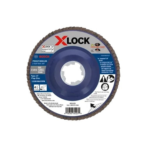 Bosch FDX2950080 5" X-LOCK Type 29 80 Grit Zirconia Flap Disc
