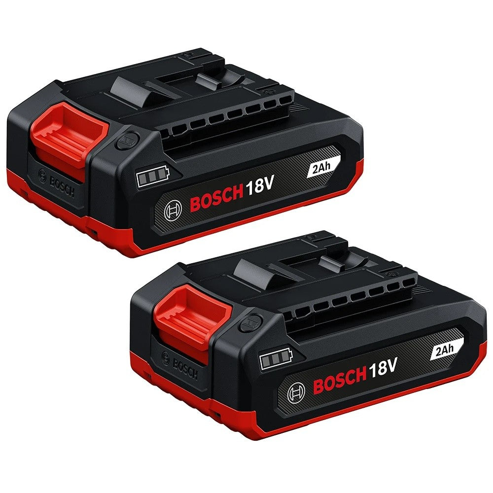 Bosch GBA18V-20-2PK 18V Lithium-Ion 2 Ah Batteries for Bosch 18V Tools (2 Pack)