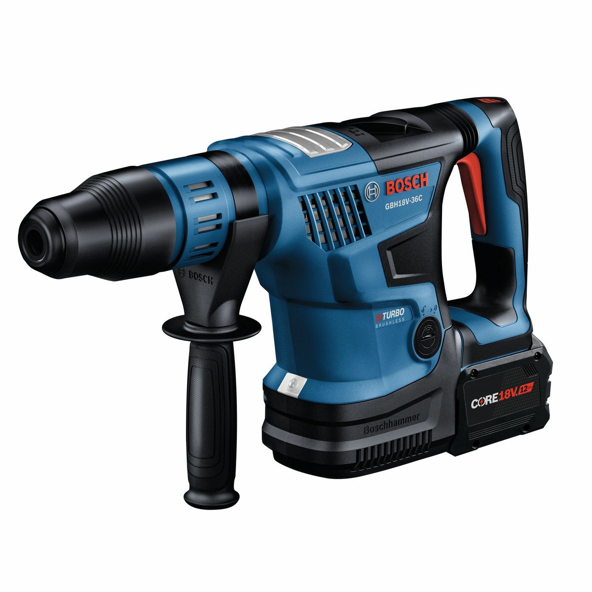 Bosch GBH18V-36CK27 18V SDS-max 1-9/16" Rotary Hammer Kit with (2) 12 Ah Batteries and Charger