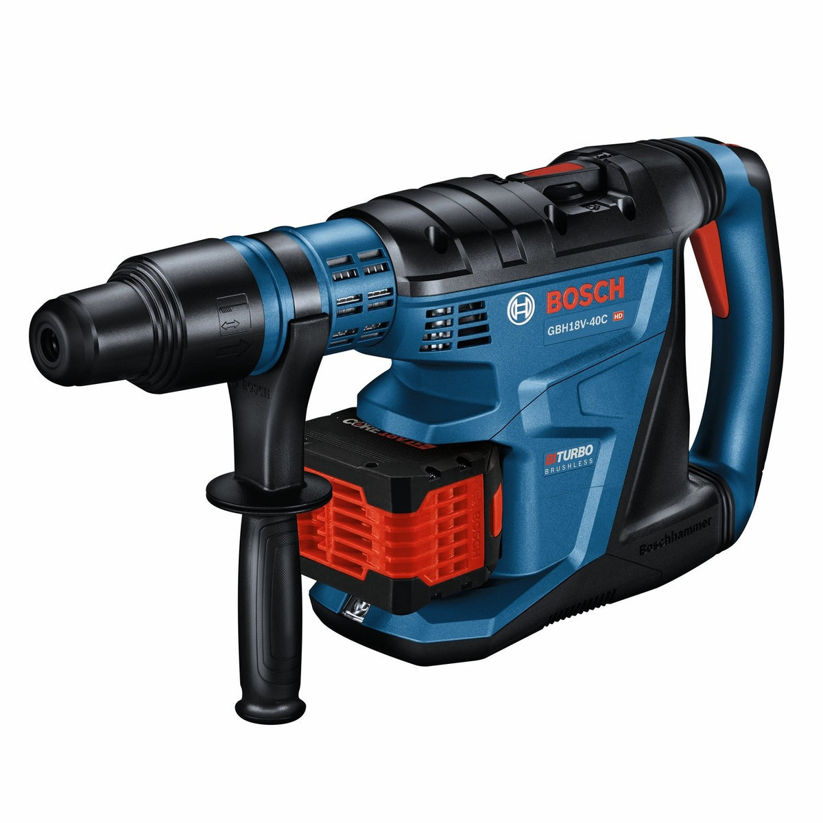Bosch GBH18V-40CK27 18V Connected-Ready SDS-max 1-5/8" Rotary Hammer Kit with 12 Ah Batteries and Charger - 3