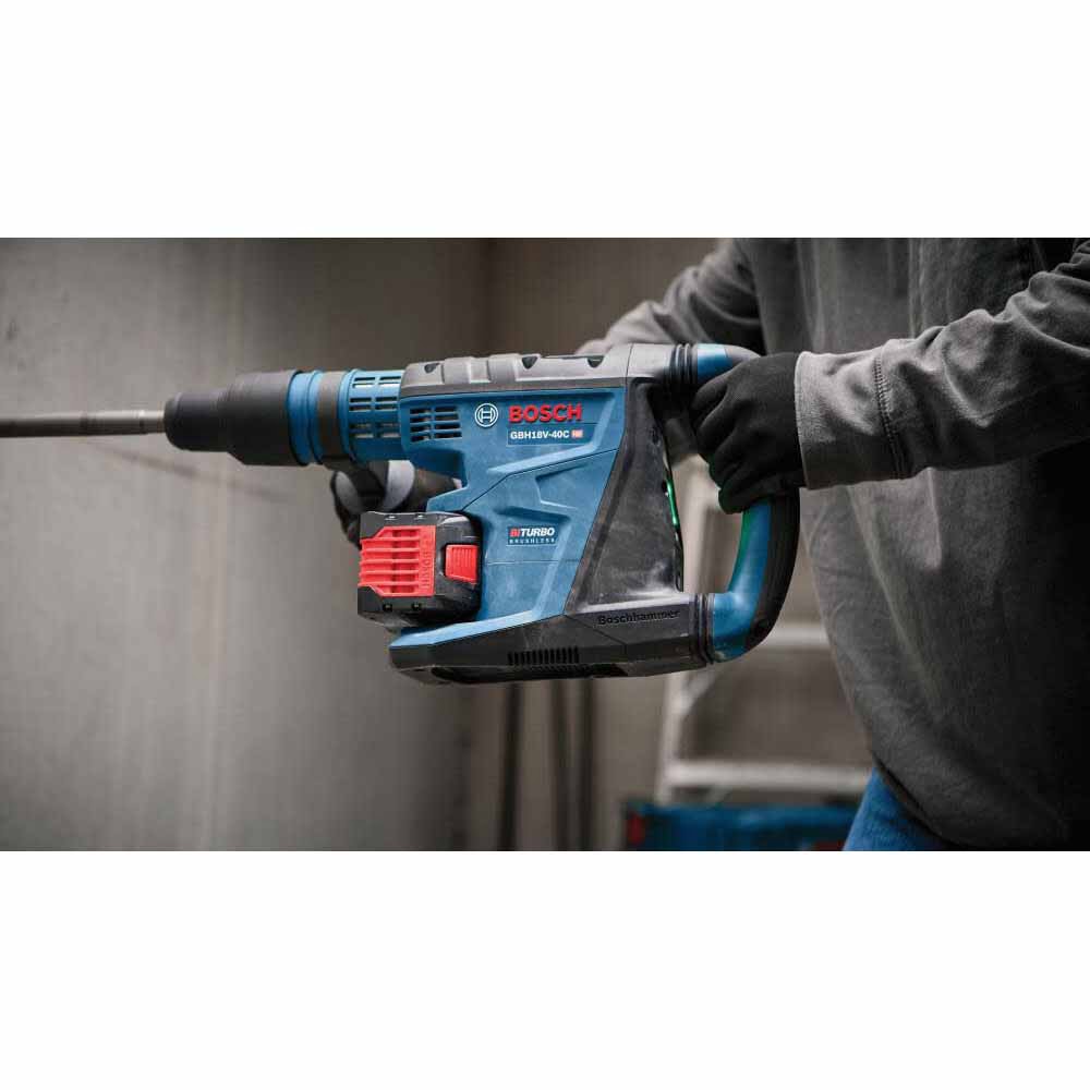 Bosch GBH18V-40CK27 18V Connected-Ready SDS-max 1-5/8" Rotary Hammer Kit with 12 Ah Batteries and Charger - 7