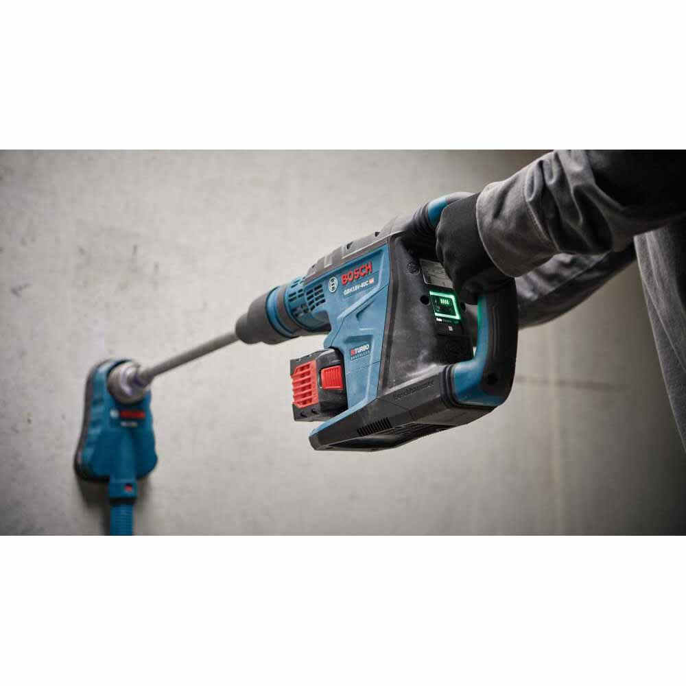 Bosch GBH18V-40CK27 18V Connected-Ready SDS-max 1-5/8" Rotary Hammer Kit with 12 Ah Batteries and Charger - 8