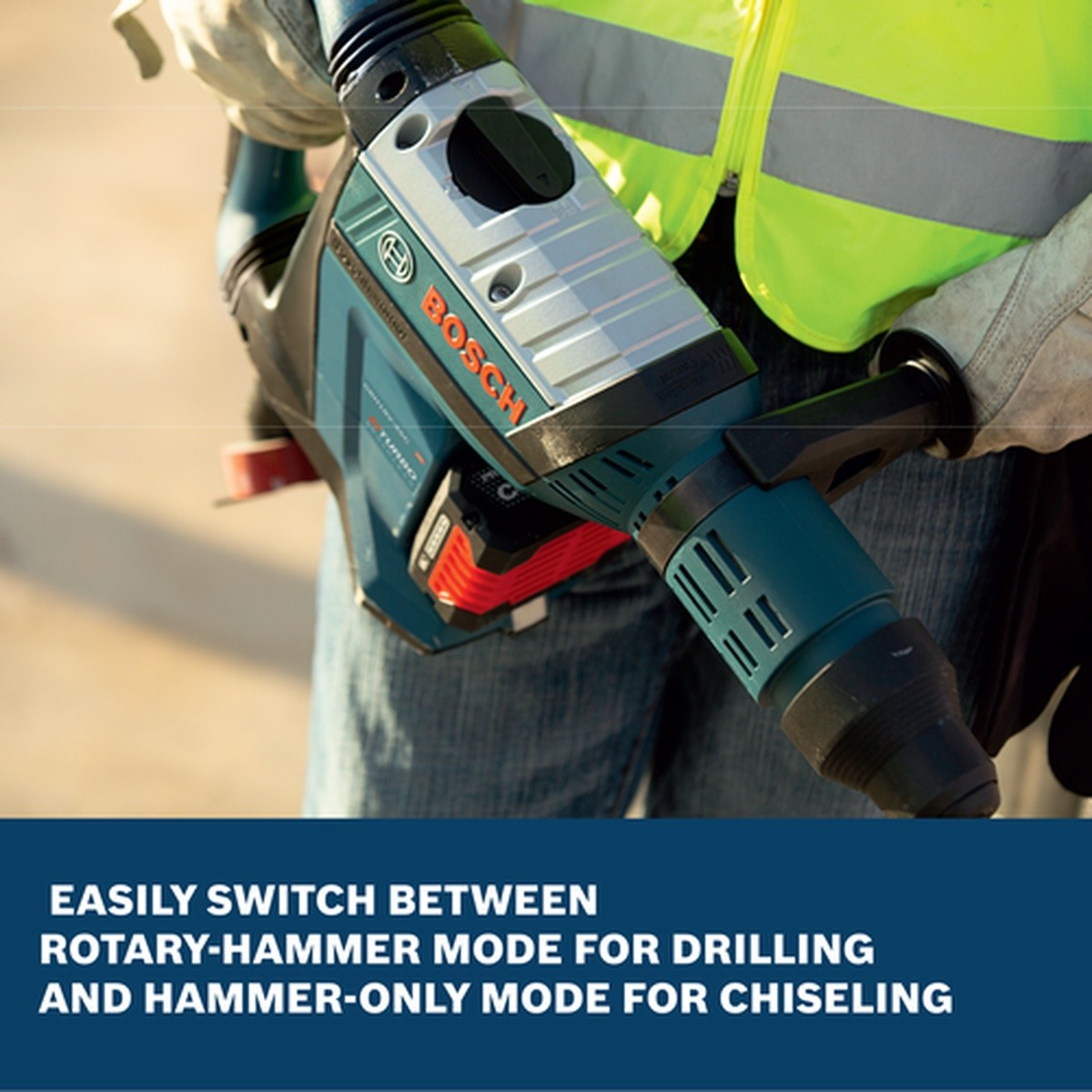 Bosch GBH18V-45L212 18V SDS-max 1-7/8" Rotary Hammer Kit with Two 12 Ah Batteries (2 Batteries) - 3