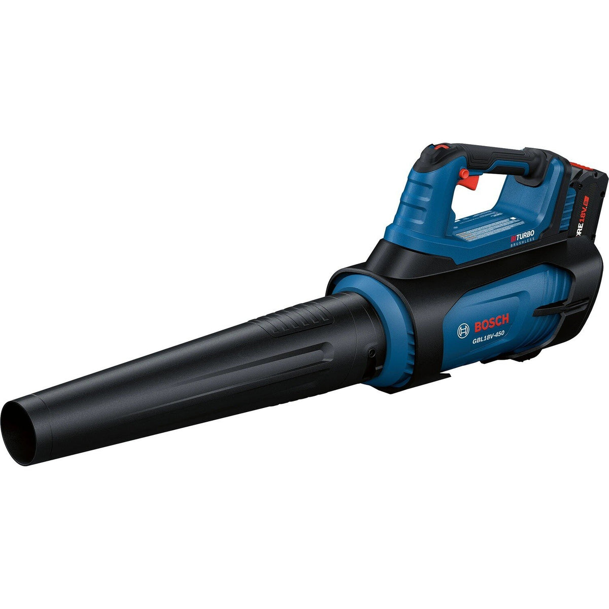 Bosch GBL18V-450N18X 18V 123 MPH 450 CFM Handheld Cordless Blower Kit (1 Battery, 1 Charger)