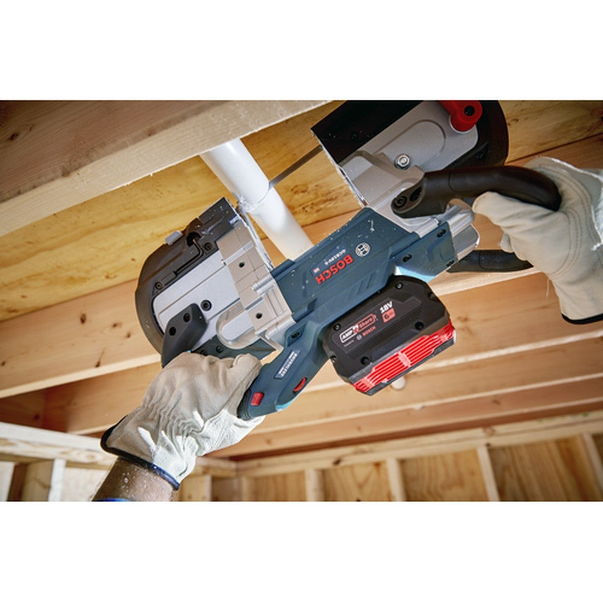 Bosch GCB18V-5B26 18V 5" Deep Cut Portable Band Saw Kit with Charger and Tool Bag (2 Batteries) - 6