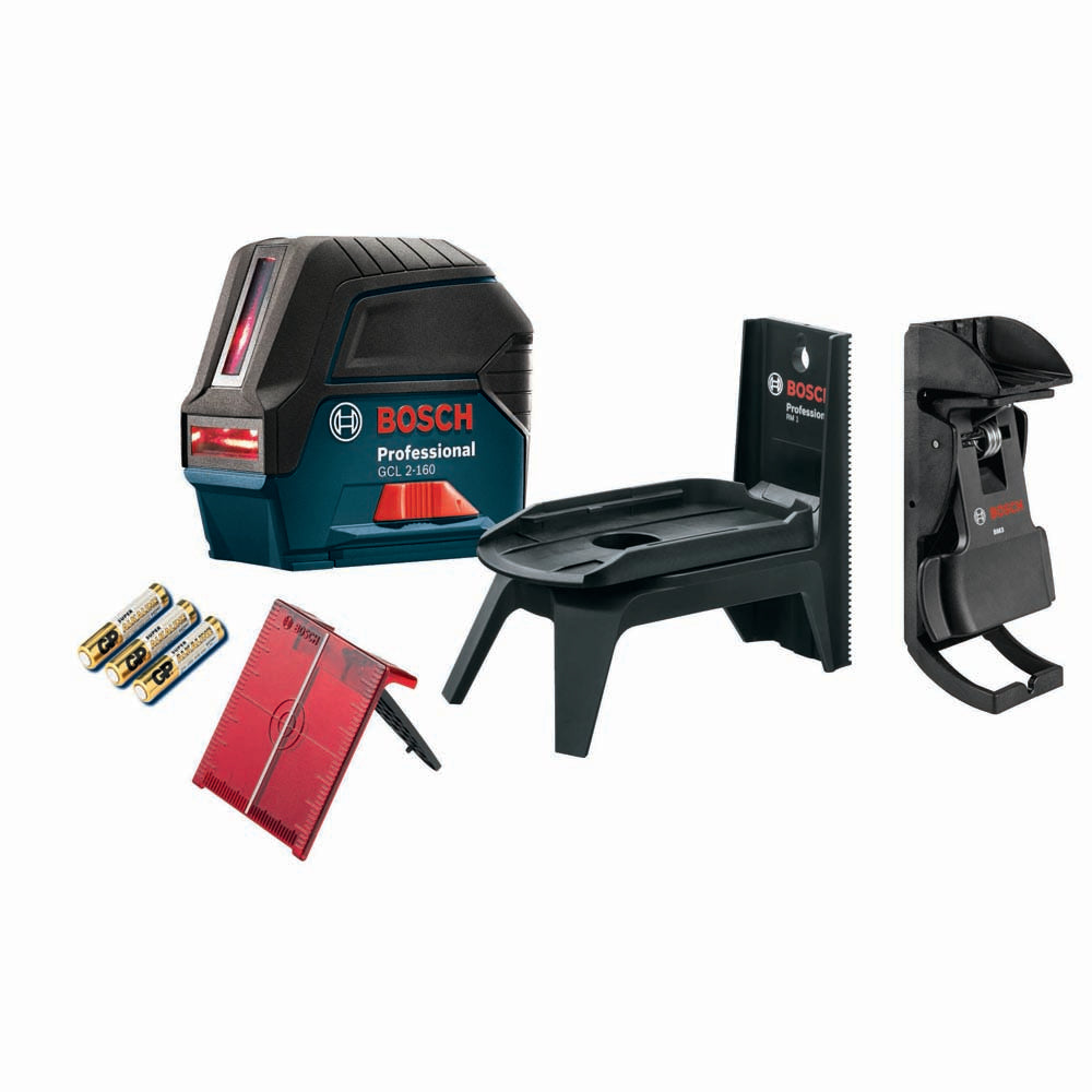 Bosch GCL 2-160 Self-Leveling Cross-Line Laser with Plumb Points - 3