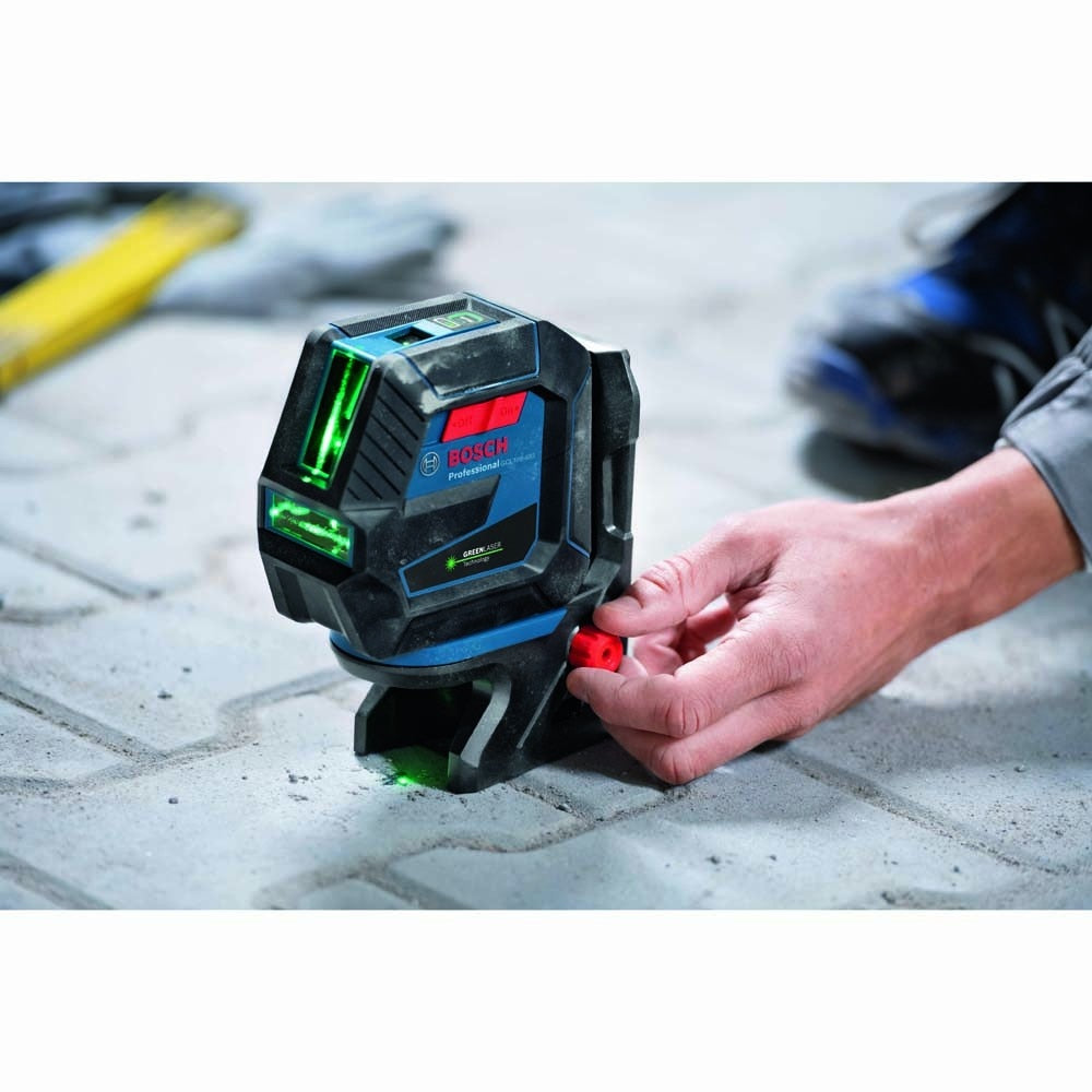 Bosch GCL100-40G Green-Beam Self-Leveling Cross-Line Laser with Plumb Points - 7