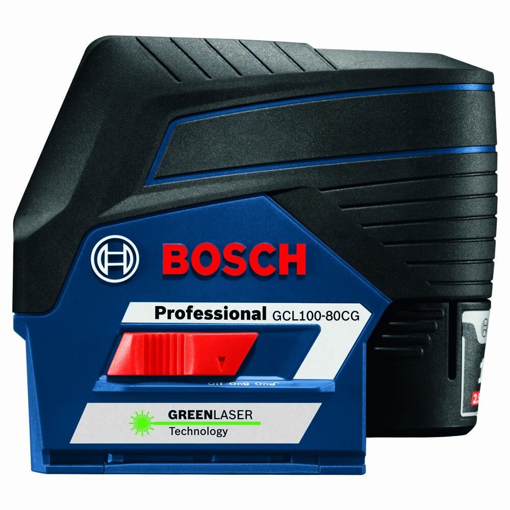 Bosch GCL100-80CG 12V Max Connected Green-Beam Cross-Line Laser w/Plumb Points - 4