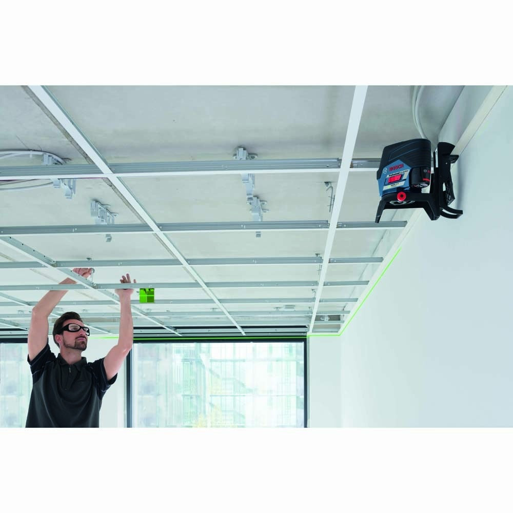 Bosch GCL100-80CG 12V Max Connected Green-Beam Cross-Line Laser w/Plumb Points - 8