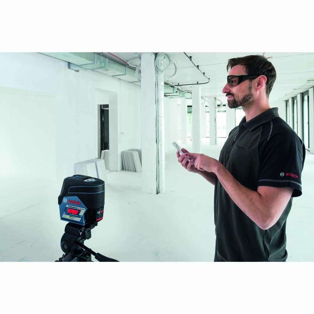 Bosch GCL100-80CG 12V Max Connected Green-Beam Cross-Line Laser w/Plumb Points - 9