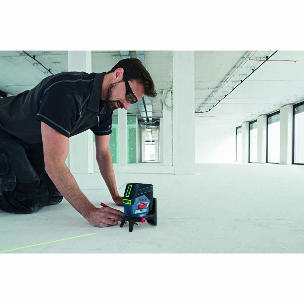 Bosch GCL100-80CG 12V Max Connected Green-Beam Cross-Line Laser w/Plumb Points - 13
