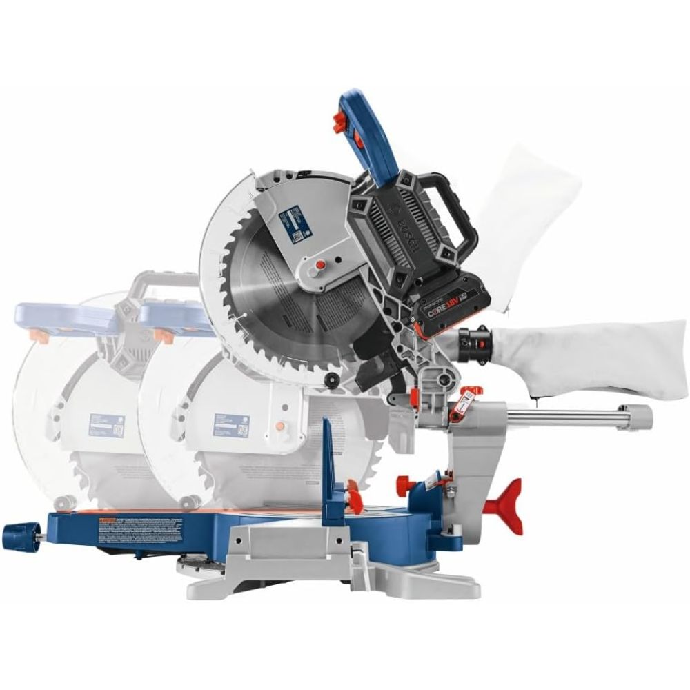 Bosch GCM18V-12SDN14 18V 12" Dual Bevel Sliding Miter Saw Kit with 8 Ah Battery and Charger - 9