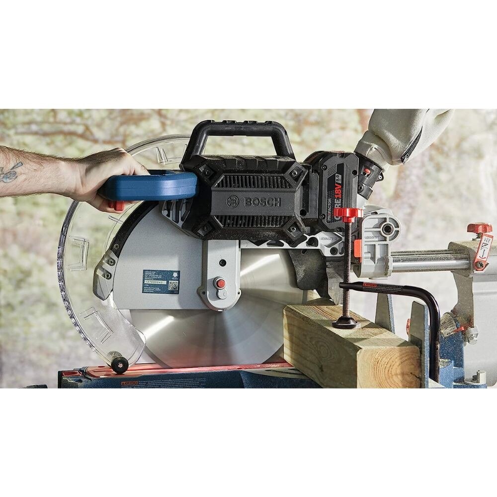 Bosch GCM18V-12SDN14 18V 12" Dual Bevel Sliding Miter Saw Kit with 8 Ah Battery and Charger - 19