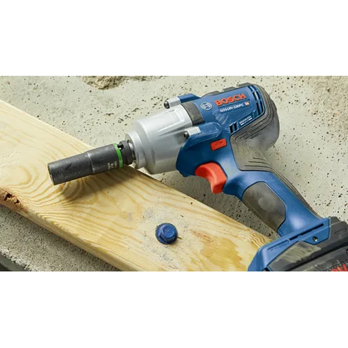Bosch GDS18V-330PCB25 18V Brushless 1/2" Mid-Torque Impact Wrench Kit with Pin Detent (2 Batteries) - 8