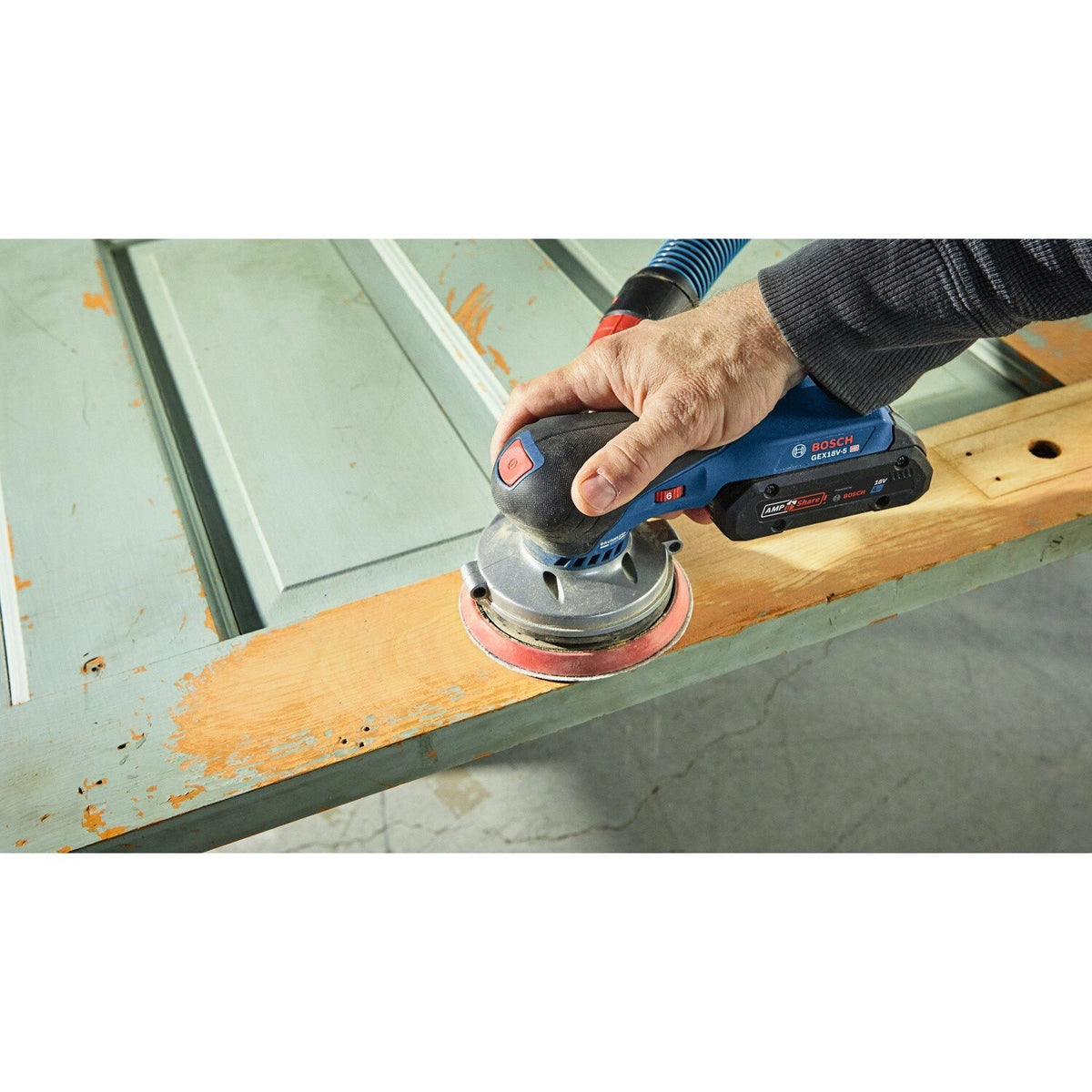 Bosch GEX18V-5B15 18V Brushless 5 In. Random Orbit Sander Kit with (1) CORE18V 4.0 Ah Compact Battery - 5