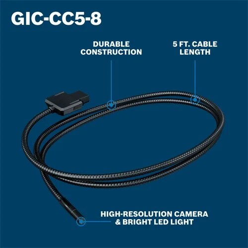 Bosch GIC-CC5-8D 5' Dual Camera Inspection Camera Cable for GIC4-23C and GIC5-27C - 2