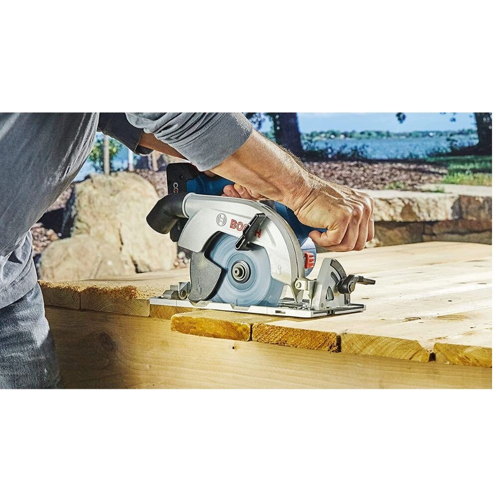 Bosch GKS18V-22B25 18V Brushless Blade-Right 6-1/2" Circular Saw Kit with (2) CORE18V 4.0 Ah Compact Batteries - 11
