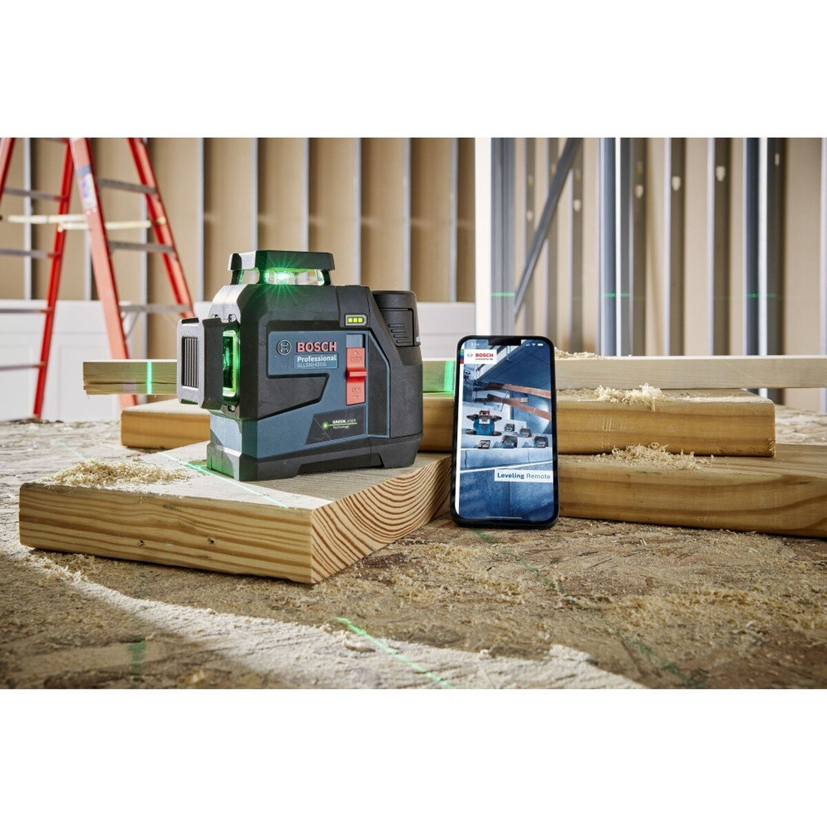 Bosch GLL330-42CGL 330' Green Self-Leveling 3-Plane Laser Level - 3