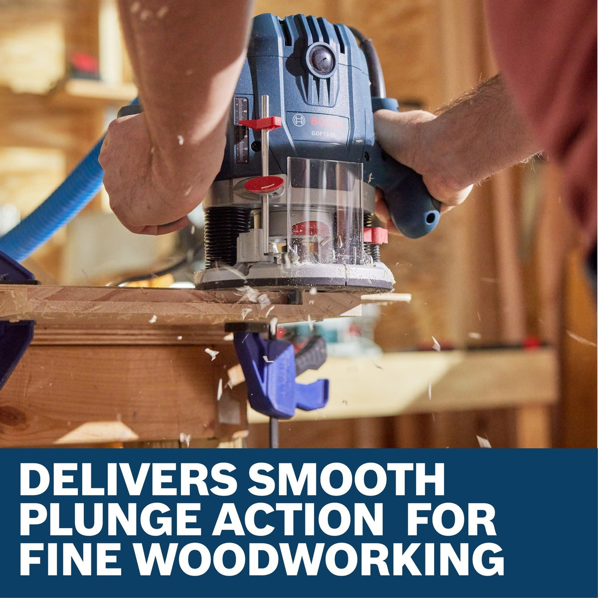 Bosch GOF13-25 1-3/4 HP Mid-Size Plunge Router with Variable Speed and Soft Start - 4