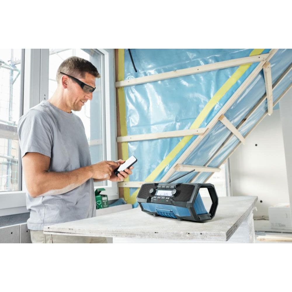 Bosch GPB18V-2CN 18V Compact Jobsite Radio with Bluetooth 5.0 - 11