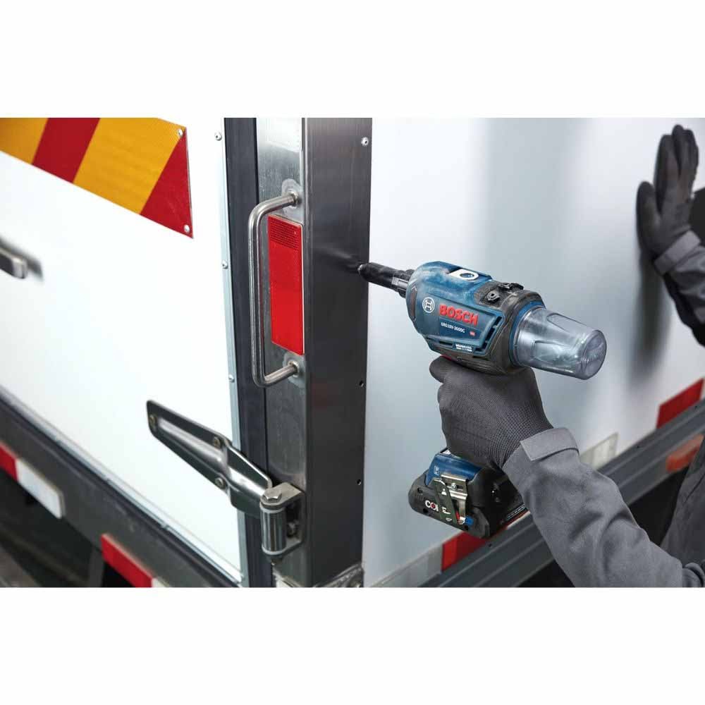 Bosch GRG18V-3600CB24 18V Brushless Rivet Gun w/ (2) CORE18V 4 Ah Advanced Power Battery - 12