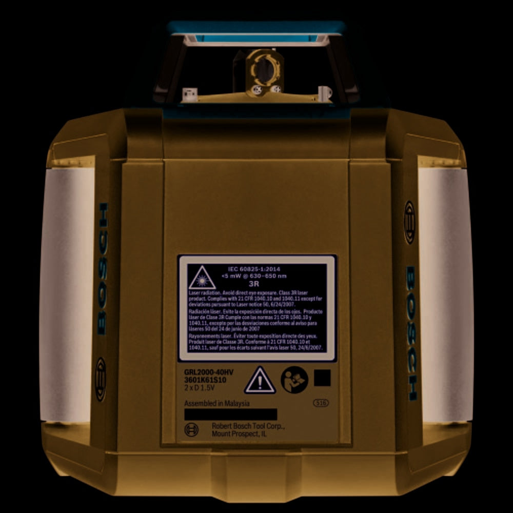 Bosch GRL2000-40HVK REVOLVE2000 Self-Leveling Horizontal/Vertical Rotary Laser Kit - 5