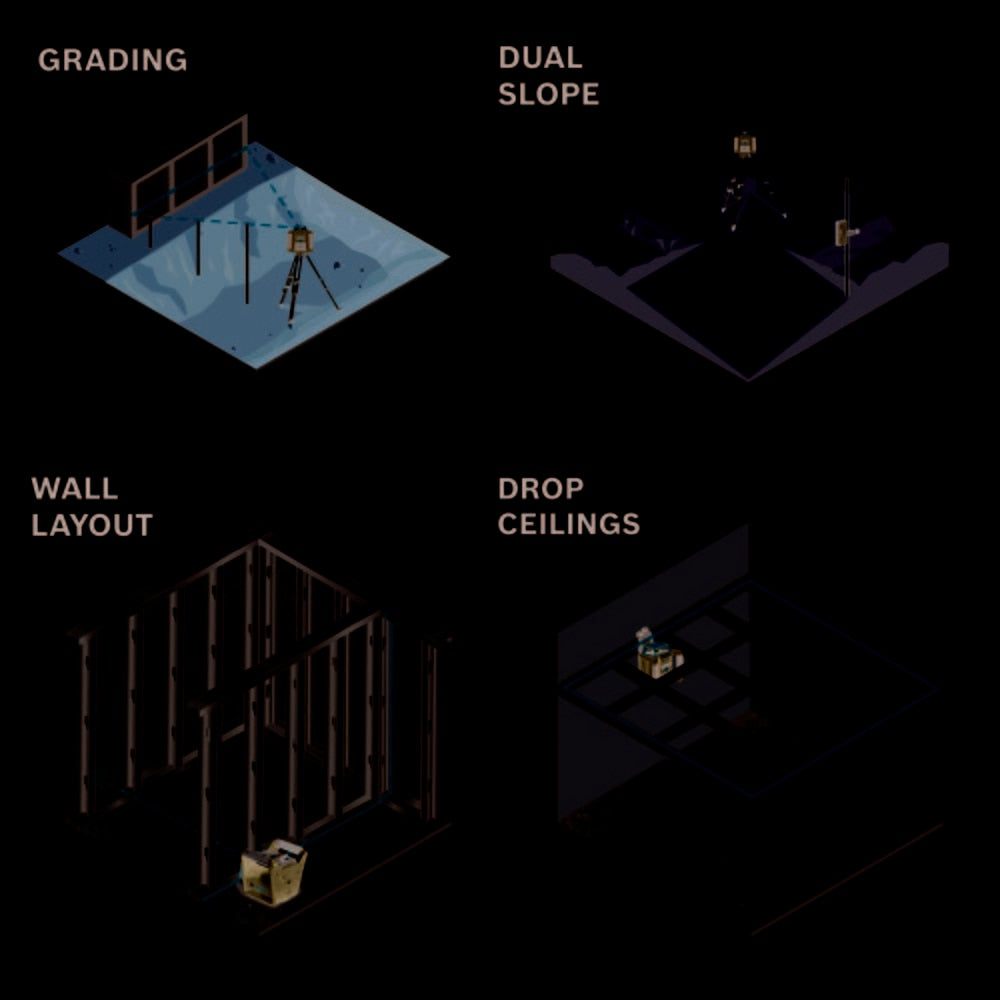 Bosch GRL2000-40HVK REVOLVE2000 Self-Leveling Horizontal/Vertical Rotary Laser Kit - 14