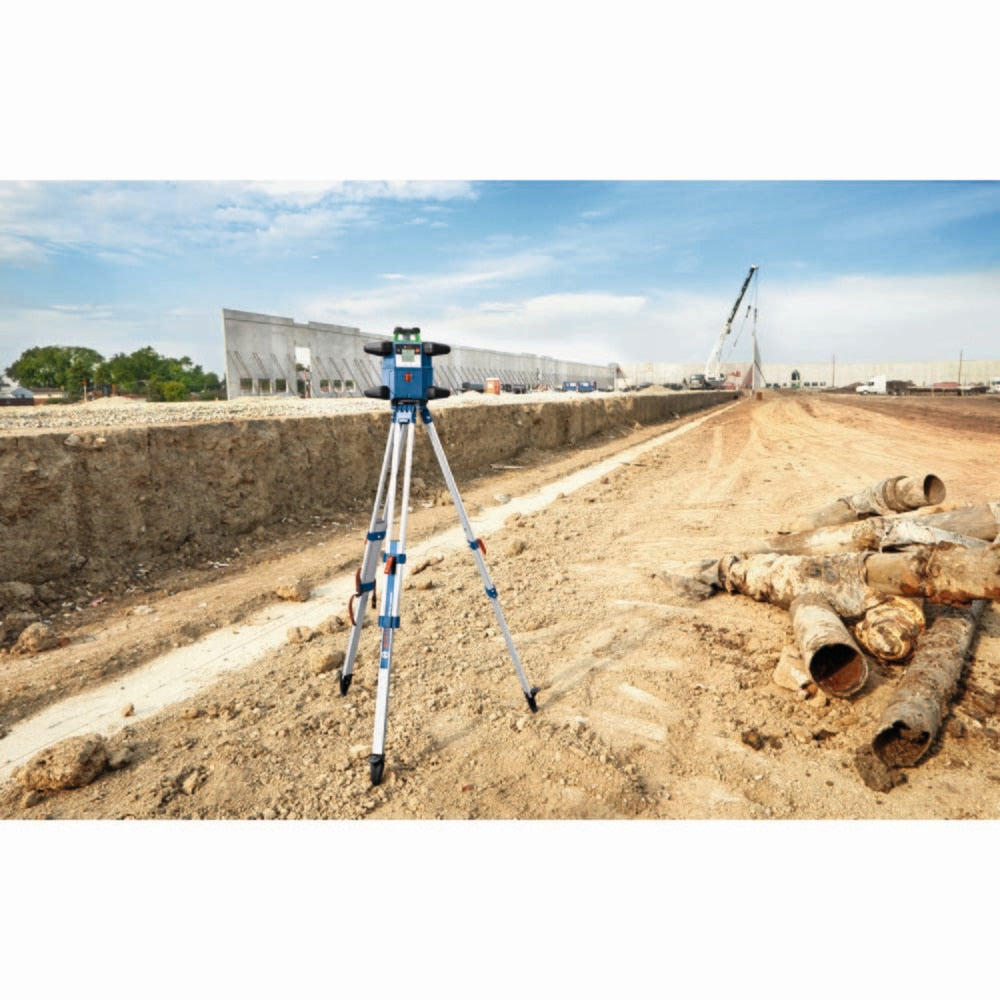 Bosch GRL4000-90CHVGK 18V REVOLVE4000 Connected Green-Beam Self-Leveling Horizontal/Vertical Rotary Laser Kit with (1) CORE18V 4 Ah Advanced Power Battery - 8