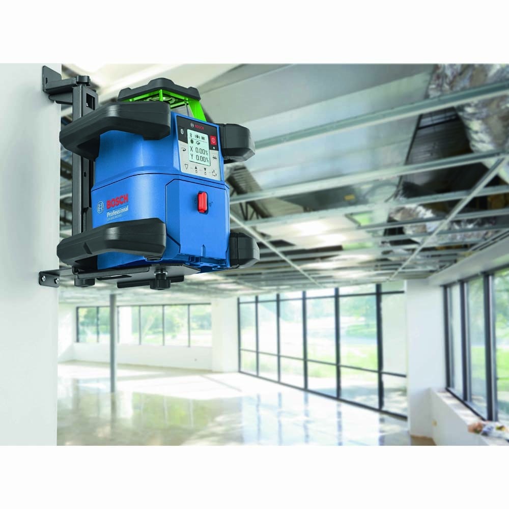Bosch GRL4000-90CHVGK 18V REVOLVE4000 Connected Green-Beam Self-Leveling Horizontal/Vertical Rotary Laser Kit with (1) CORE18V 4 Ah Advanced Power Battery - 10
