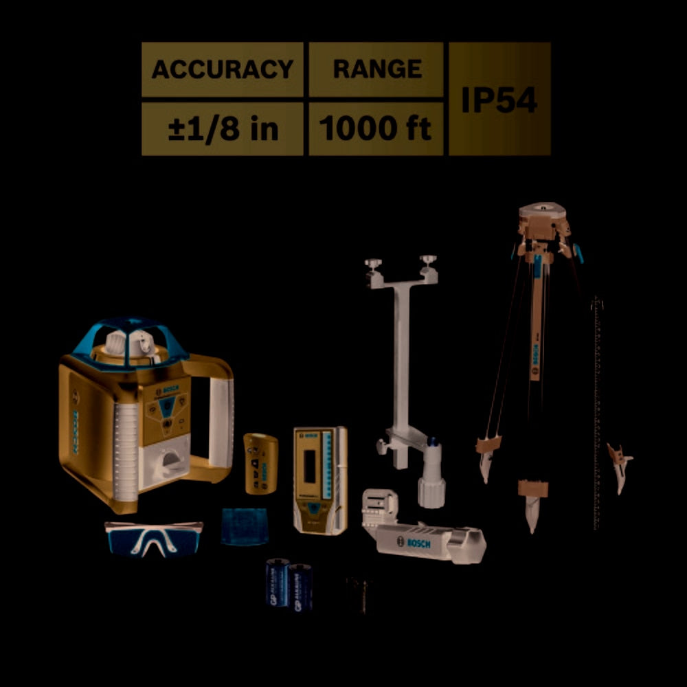 Bosch GRL900-20HVK Self-Leveling Rotary Laser Kit - 13