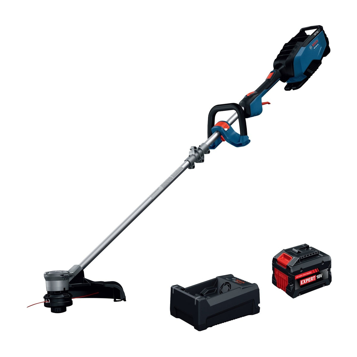 Bosch GRT18V-40N18X 18V 16" Cordless String Trimmer Kit with 8 Ah Battery and Fast Charger