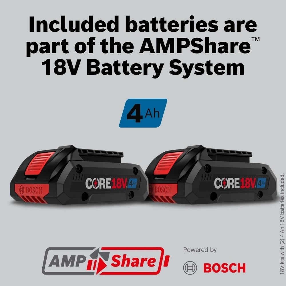 Bosch GSB18V-800CB24 1/2" Brushless Connected Ready Hammer Drill Driver Kit with Charger and Carrying Bag (2 Batteries) - 4