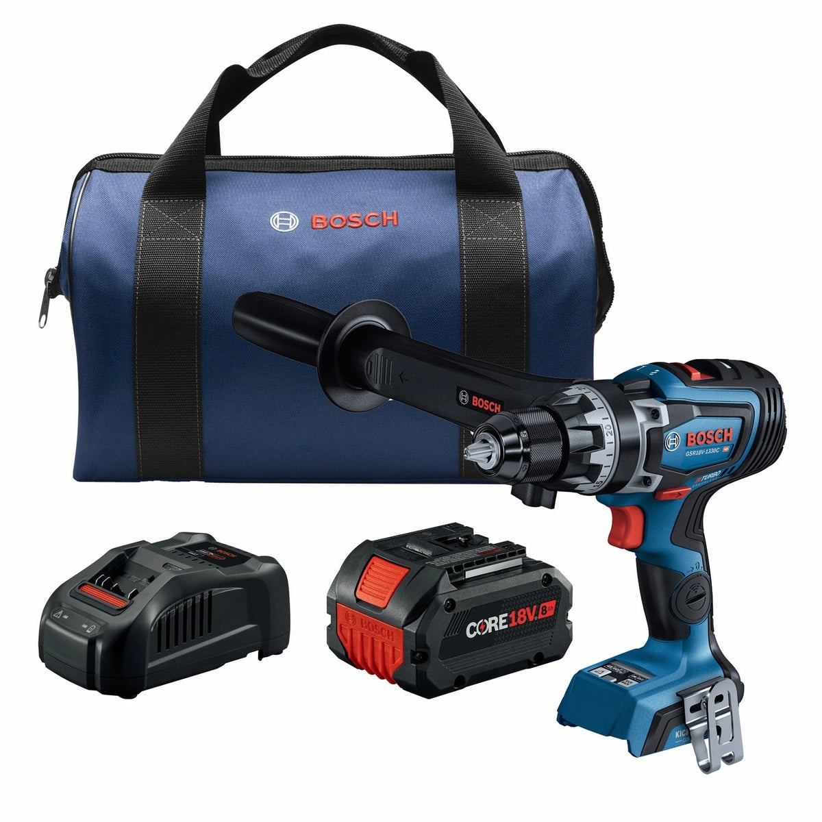 Bosch GSR18V-1330CB14 18V Half Inch Connected-Ready Drill Driver Kit with 8 Ah Battery
