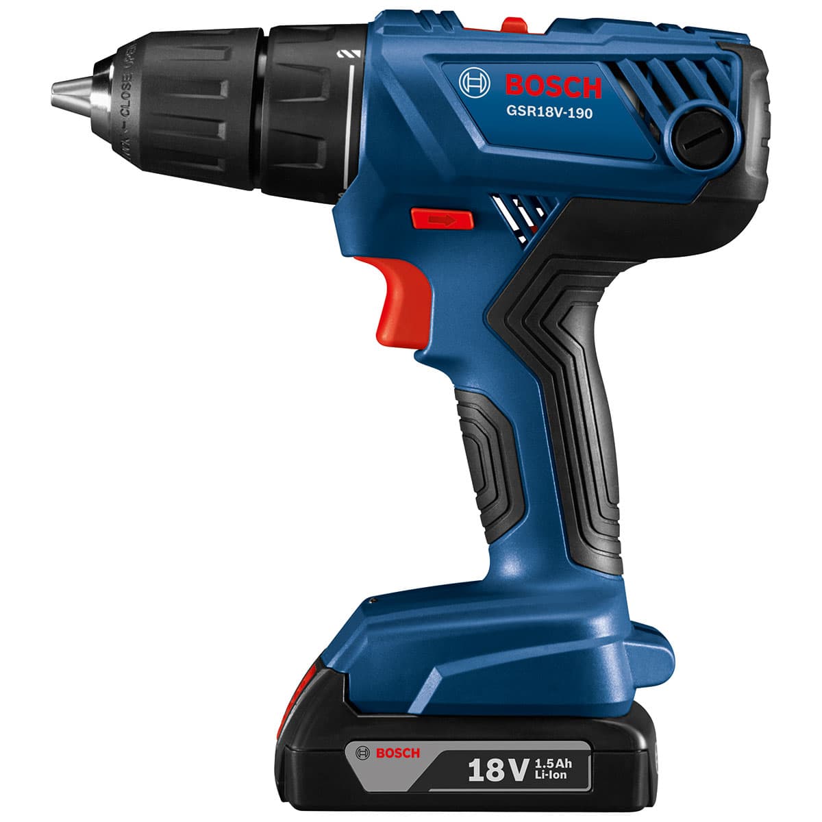 Bosch GSR18V-190B22 18V Compact 1/2" Drill/Driver Kit with 2-SlimPack Batteries - 2