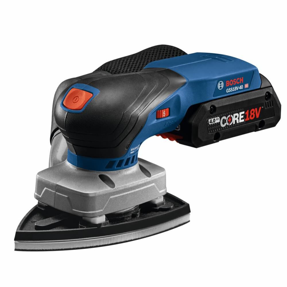 Bosch GSS18V-40N 18V Brushless Sheet Orbital Finishing Sander (Bare Tool) - 5