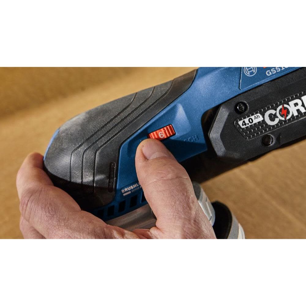 Bosch GSS18V-40N 18V Brushless Sheet Orbital Finishing Sander (Bare Tool) - 12