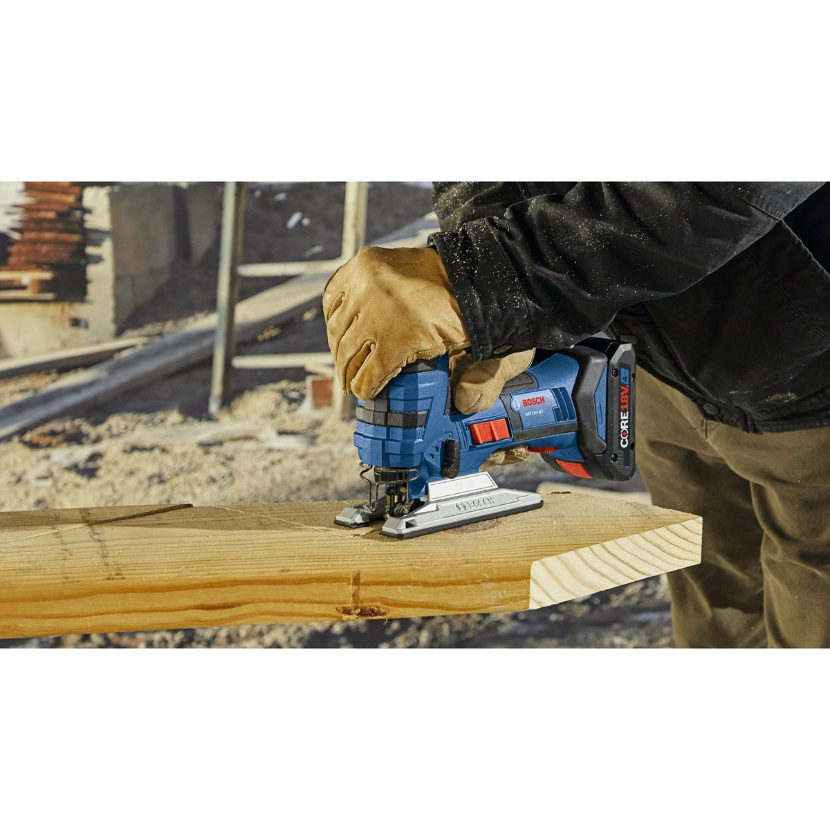 Bosch GST18V-47N 18V 1" Barrel Grip Jig Saw Bare Tool - 5