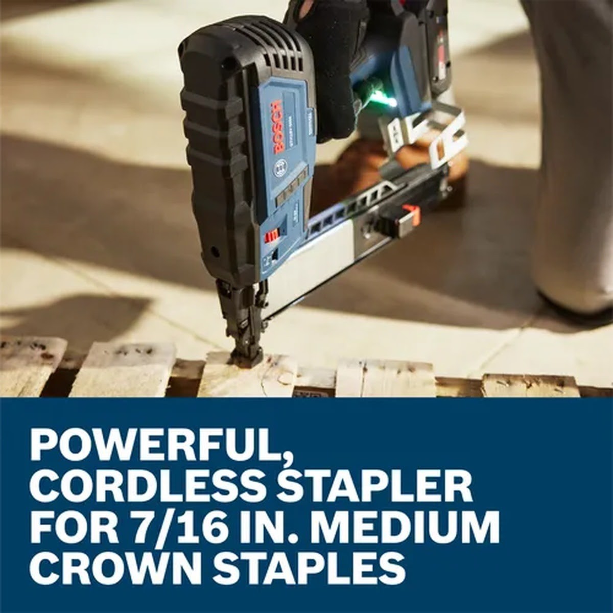 Bosch GTH18V-50MN 18V Brushless 16-Gauge 7-16" Medium Crown Stapler - 5