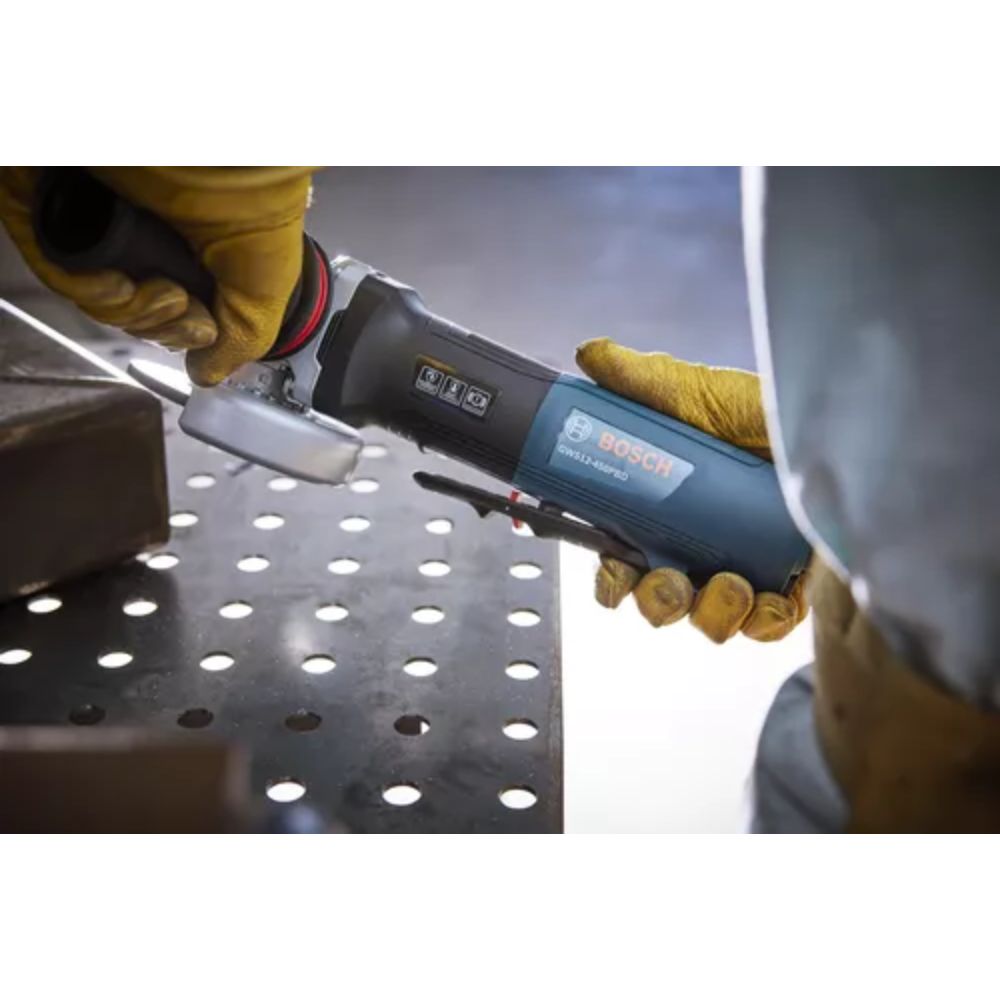 Bosch GWS12-450PBD 4.5" Ergonomic Corded Angle Grinder with No Lock-On Paddle Switch - 6