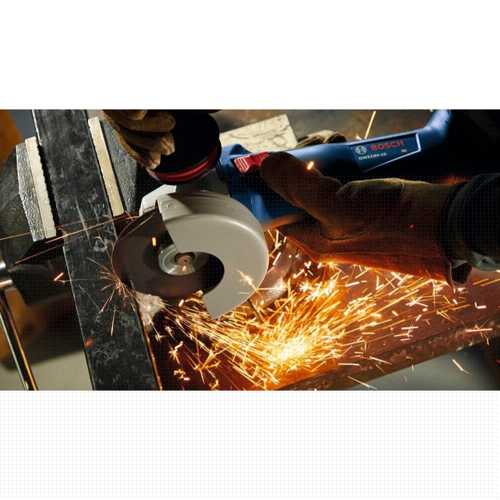 Bosch GWS18V-10N 18V Brushless 4-1/2 - 5" Angle Grinder with Slide Switch (Bare Tool) - 4