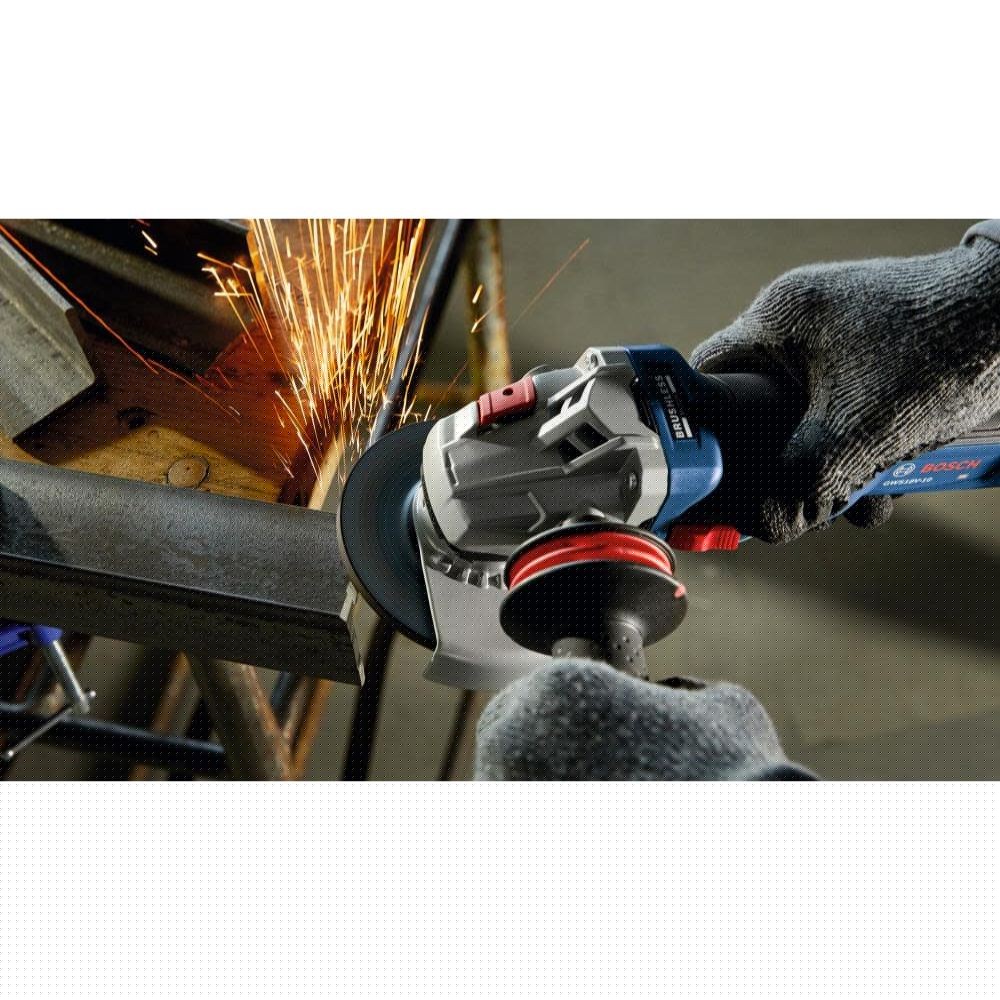Bosch GWS18V-10N 18V Brushless 4-1/2 - 5" Angle Grinder with Slide Switch (Bare Tool) - 5