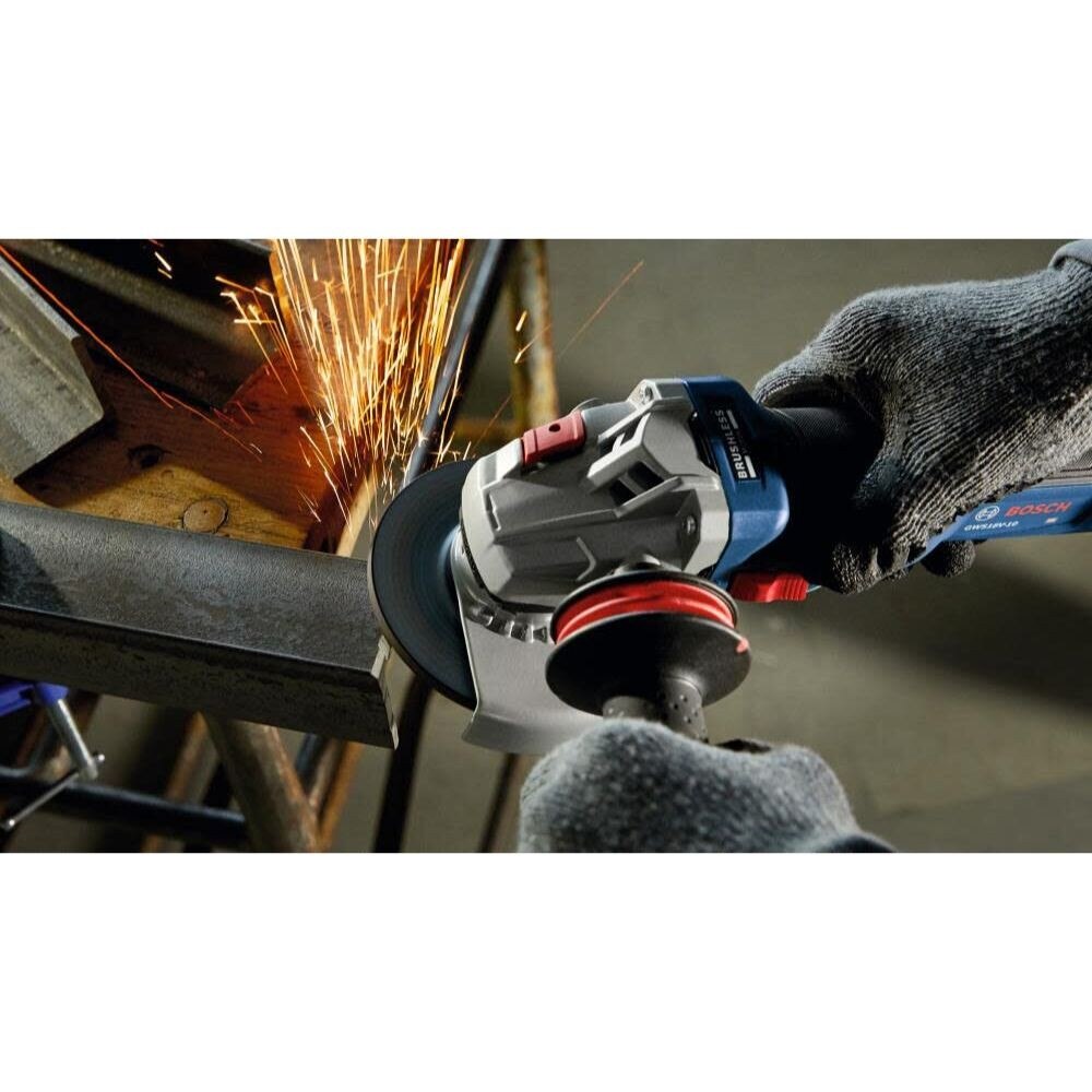 Bosch GWS18V-10N 18V Brushless 4-1/2 - 5" Angle Grinder with Slide Switch (Bare Tool) - 5
