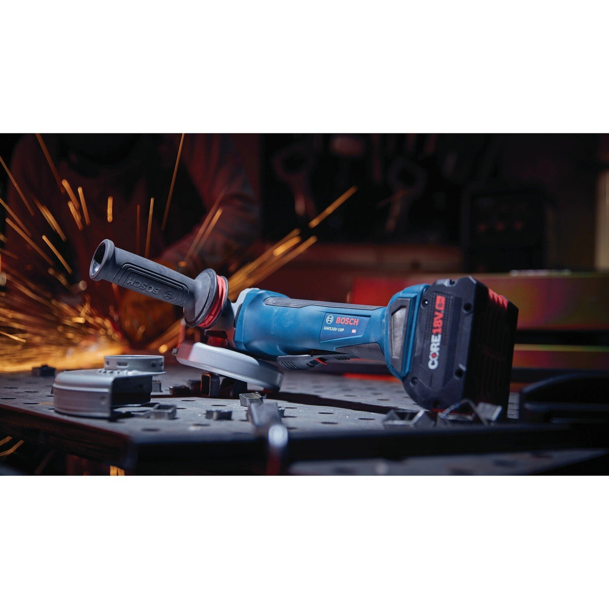 Bosch GWS18V-10PN 18V Brushless 4-1/2" to 5" Angle Grinder with Paddle Switch Bare Tool - 4