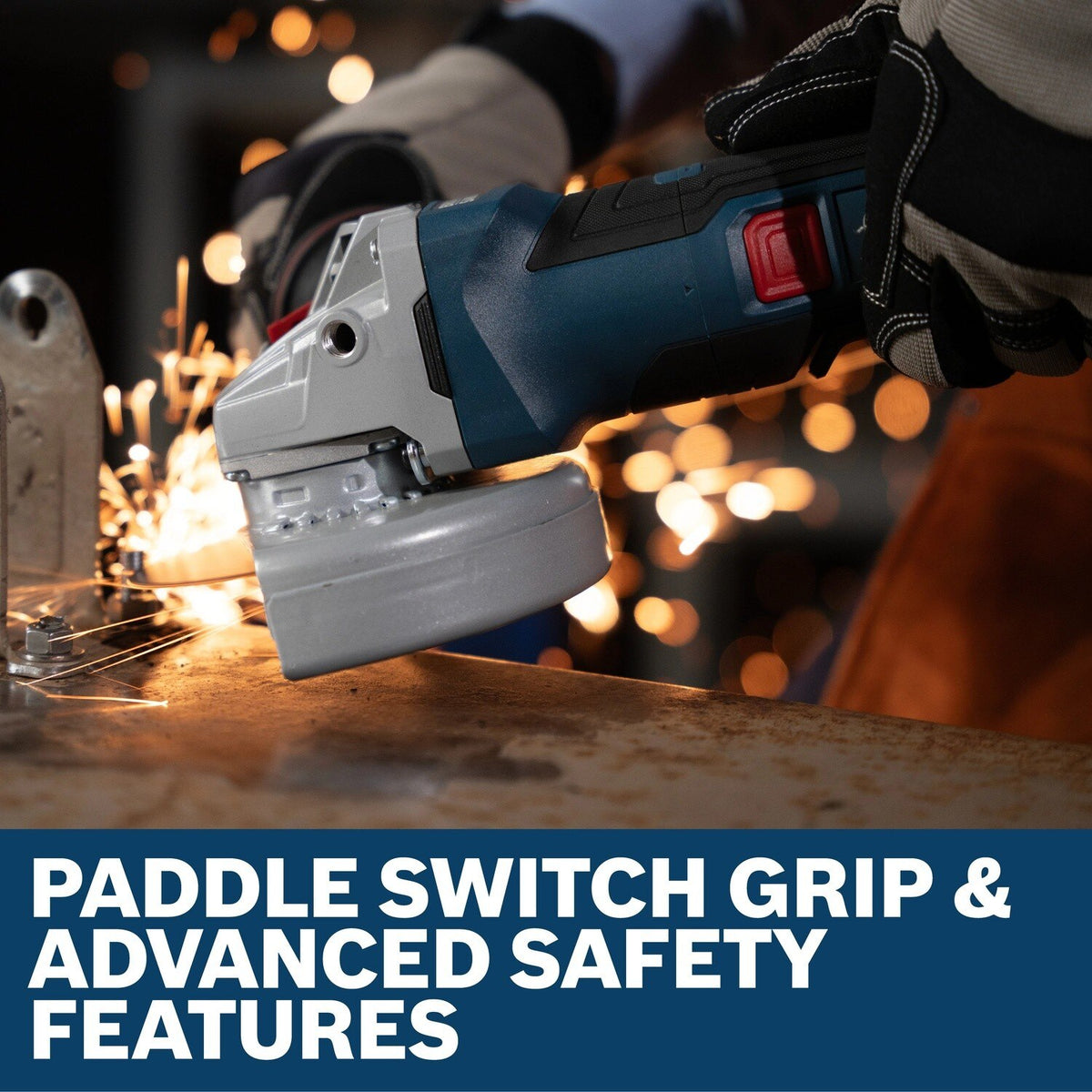 Bosch GWS18V-11PSN 18V 4-1/2" to 5" Brushless Angle Grinder with No Lock-On Paddle Switch - 6