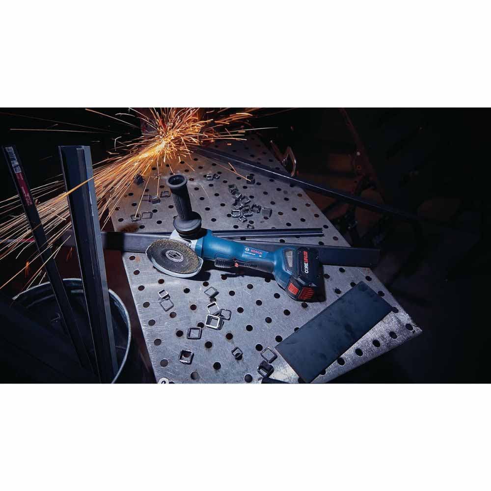 Bosch GWX18V-10PN 18V 4-1/2" - 5" X-LOCK Paddle Switch Angle Grinder (Bare Tool) - 15