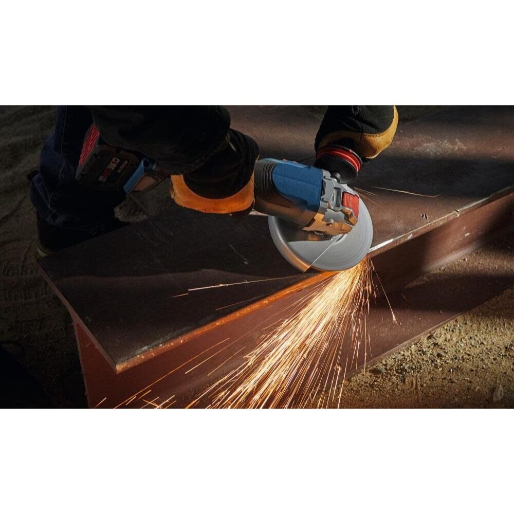 Bosch GWX18V-13CB14 PROFACTOR 18V X-LOCK Connected-Ready 5 – 6 In. Angle Grinder Kit with (1) CORE18V 8 Ah High Power Battery - 11