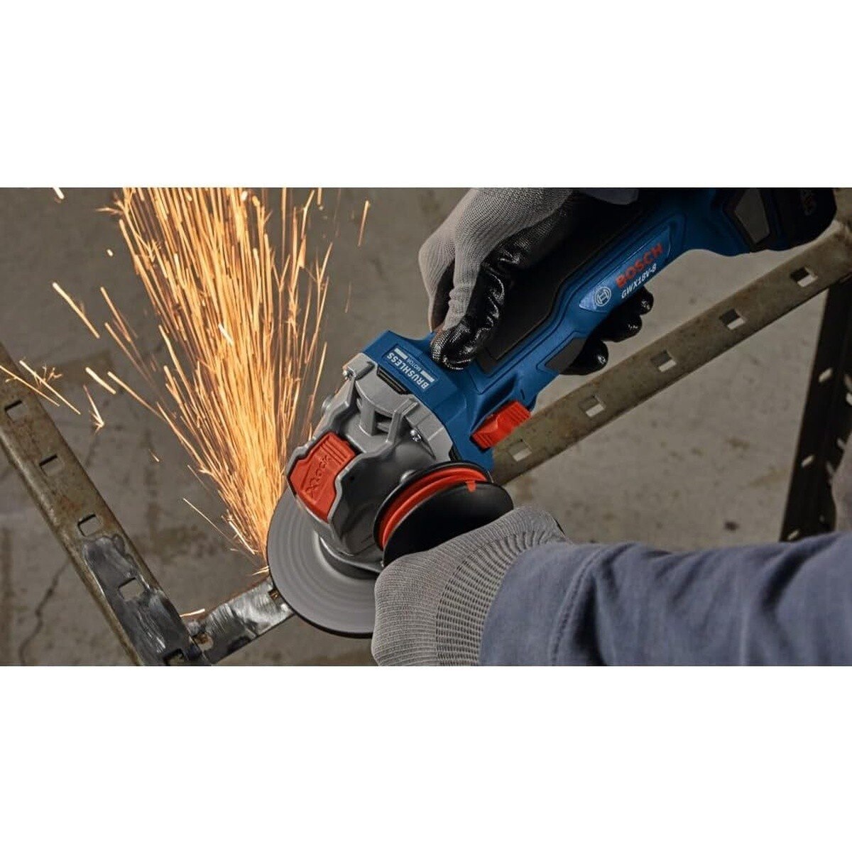 Bosch GWX18V-8N 18V X-LOCK Brushless 4-1/2 in. Angle Grinder with Slide Switch (1 Each) - 5